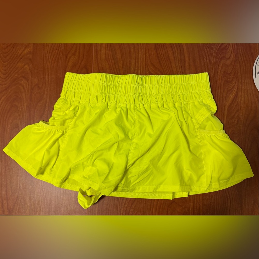 Women's Neon Yellow Shorts